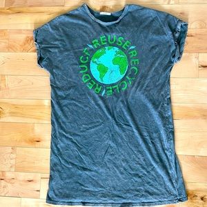 “Lived in look” Recycle T-Shirt dress